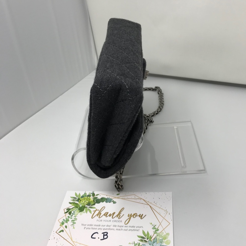 Chanel 2.55 Reissue Mademoiselle Grey Jersey - Picture 7 of 16